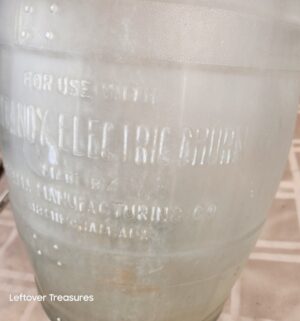 d46- Gem Dandy Electric Butter Churn glass jar - Image 4