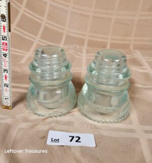 d72- Hemingray No. 42 glass insulators - Image 1