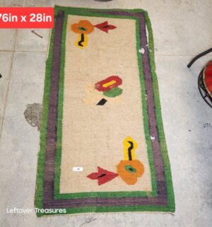 d80- antique handwoven rug