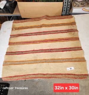 d81- antique Navajo style hand-woven wool saddle blanket