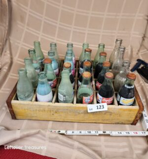 d123- coca crate w/ bottles