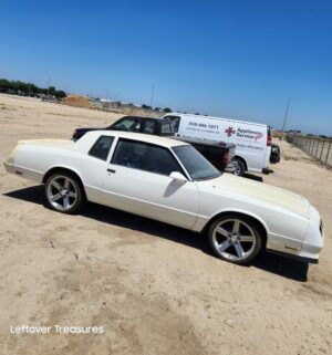 c166- 1986 Chevrolet Monte Carlo Coupe. Bill of sale. Non Running. Sold AS IS WHERE IS