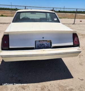c166- 1986 Chevrolet Monte Carlo Coupe. Bill of sale. Non Running. Sold AS IS WHERE IS - Image 6