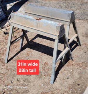 d142- Ebco fold up saw horses