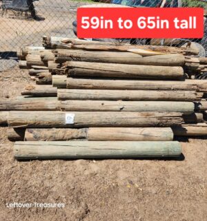 d153- vintage wood posts