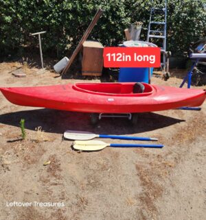 d154- red Perception Swifty 3.1 kayak