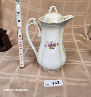 d162- Porcelain Coffee pot by Three Crown China 1906