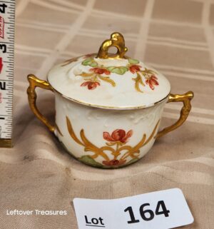 d164- antique Pickard Limoges porcelain sugar bowl