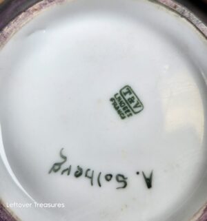 d171- antique Tressemanes & Vogt (T&V) in Limoges, porcelain powder box - Image 3