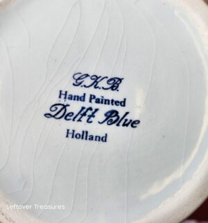 d172- vintage Heineken Delft Blue hand-painted ceramic beer stein - Image 3