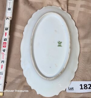 d182- antique PM&M Bavaria porcelain tray features a portrait of Marshal Lefebvre - Image 3
