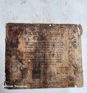 d218- Drink Red Cheek Cider Tin Reproduction Sign - Image 3