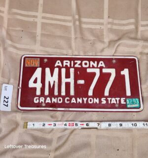 d227- vintage Arizona Grand Canyon State Plate - Image 1