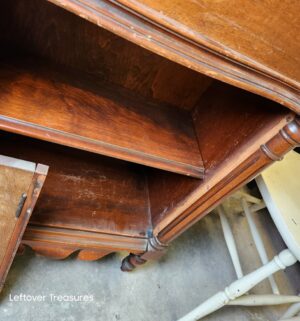 d233- Hastings Tudor Mahogany Edwardian antique cabinet - Image 6