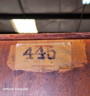 d233- Hastings Tudor Mahogany Edwardian antique cabinet - Image 7