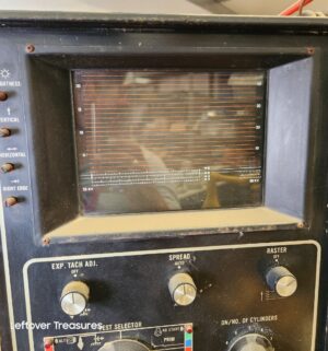 d235- vintage Bear Dyna Vision Engine Analyzer system Model 40-186. Powers on and works - Image 6
