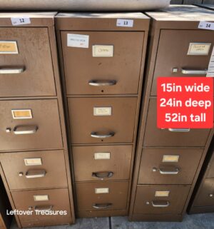 e13- letter size file cabinet