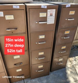e14- letter size file cabinet