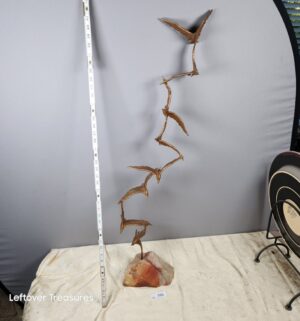 e791- Mid-Century Modern Birds in Flight sculpture attributed to artist Curtis Jere - Image 1